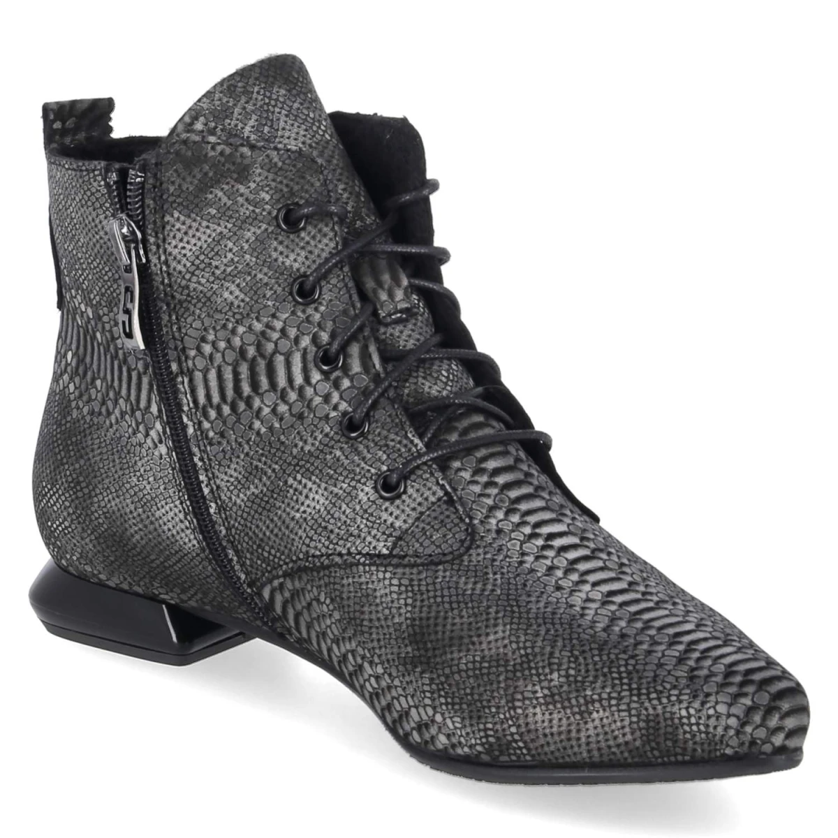 Ankle Boots - Schwarz/Grau