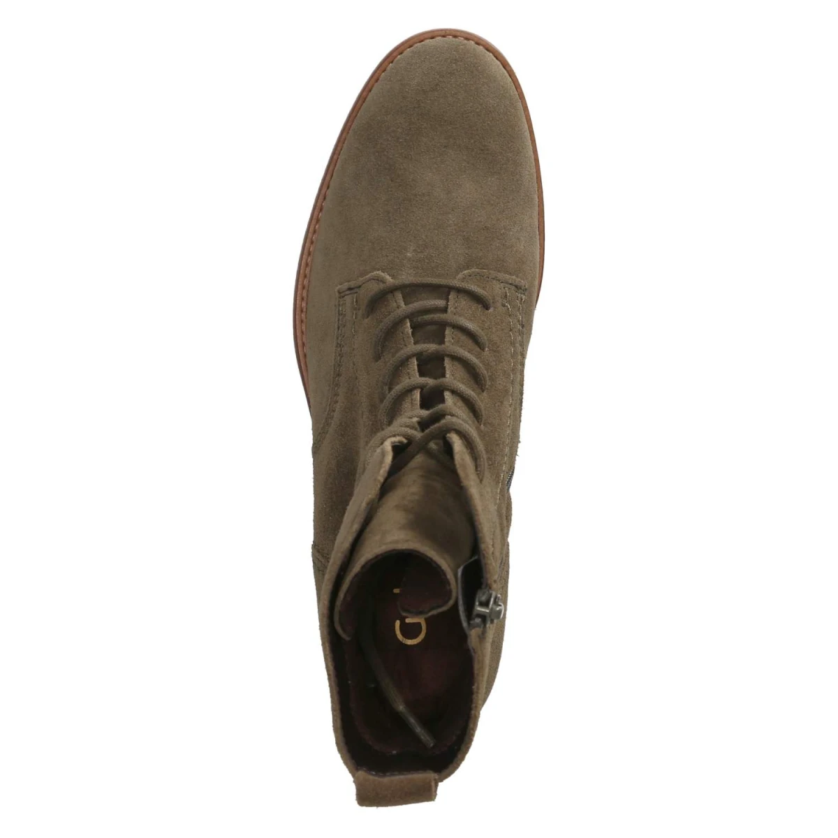 Schnürstiefeletten - oliv