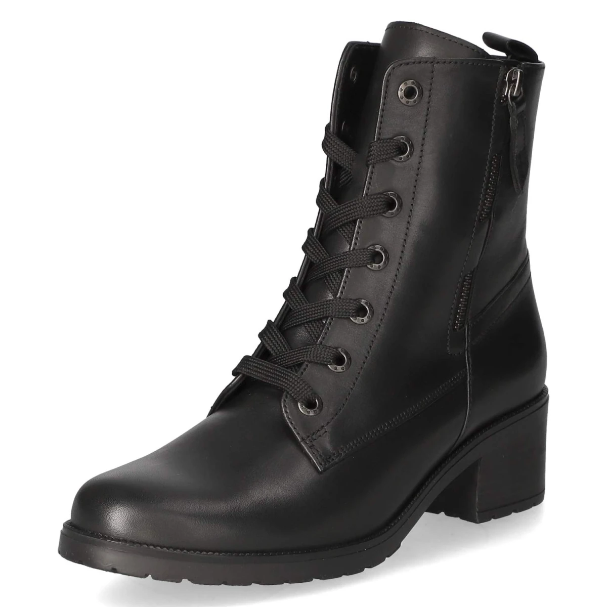 Schnürstiefeletten - schwarz (Micro)