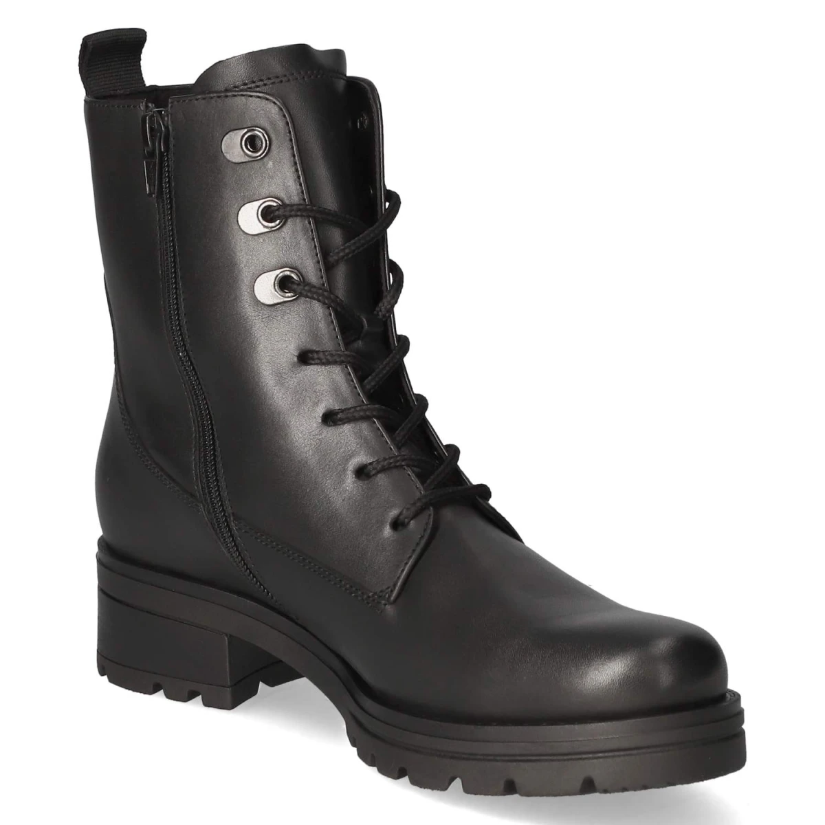 Schnürstiefeletten - schwarz (Micro)