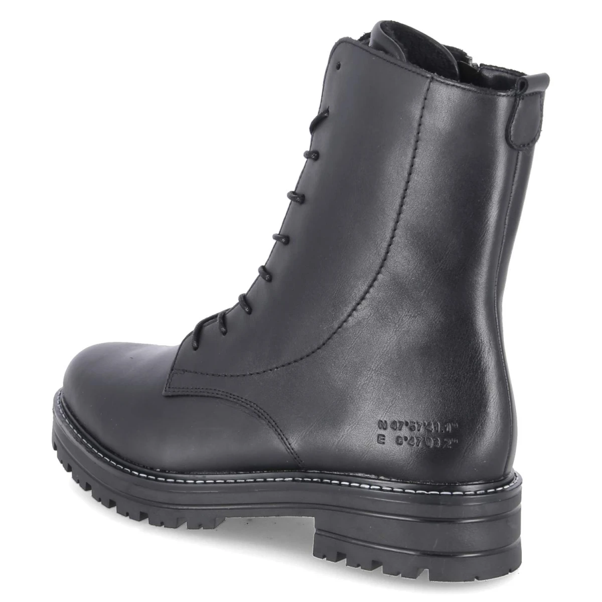 Schnürstiefeletten - schwarz