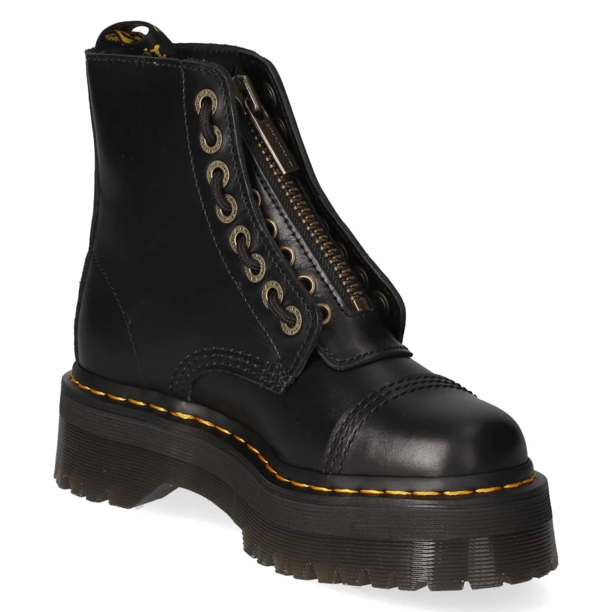 Schnürboots SINCL.FLORAL - black