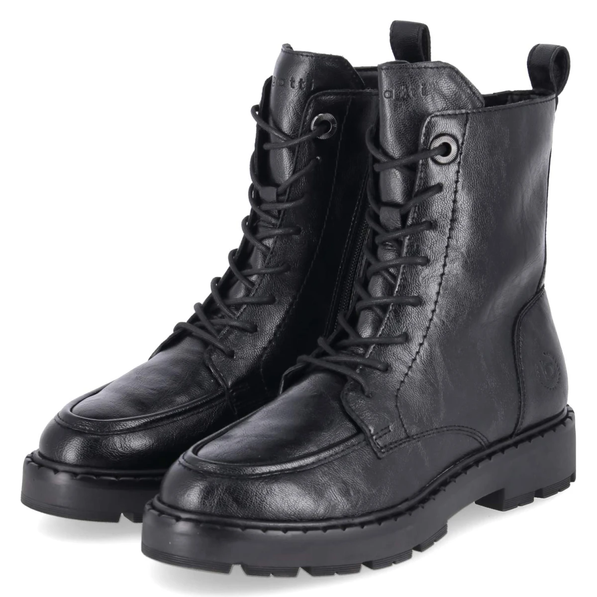 Schnürstiefeletten - black