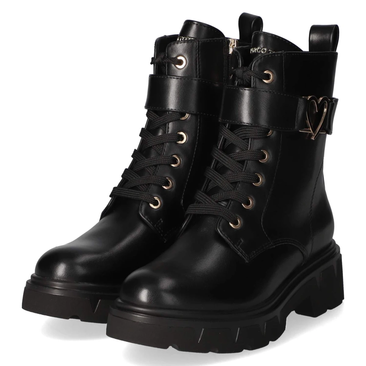 Schnürstiefeletten - Black