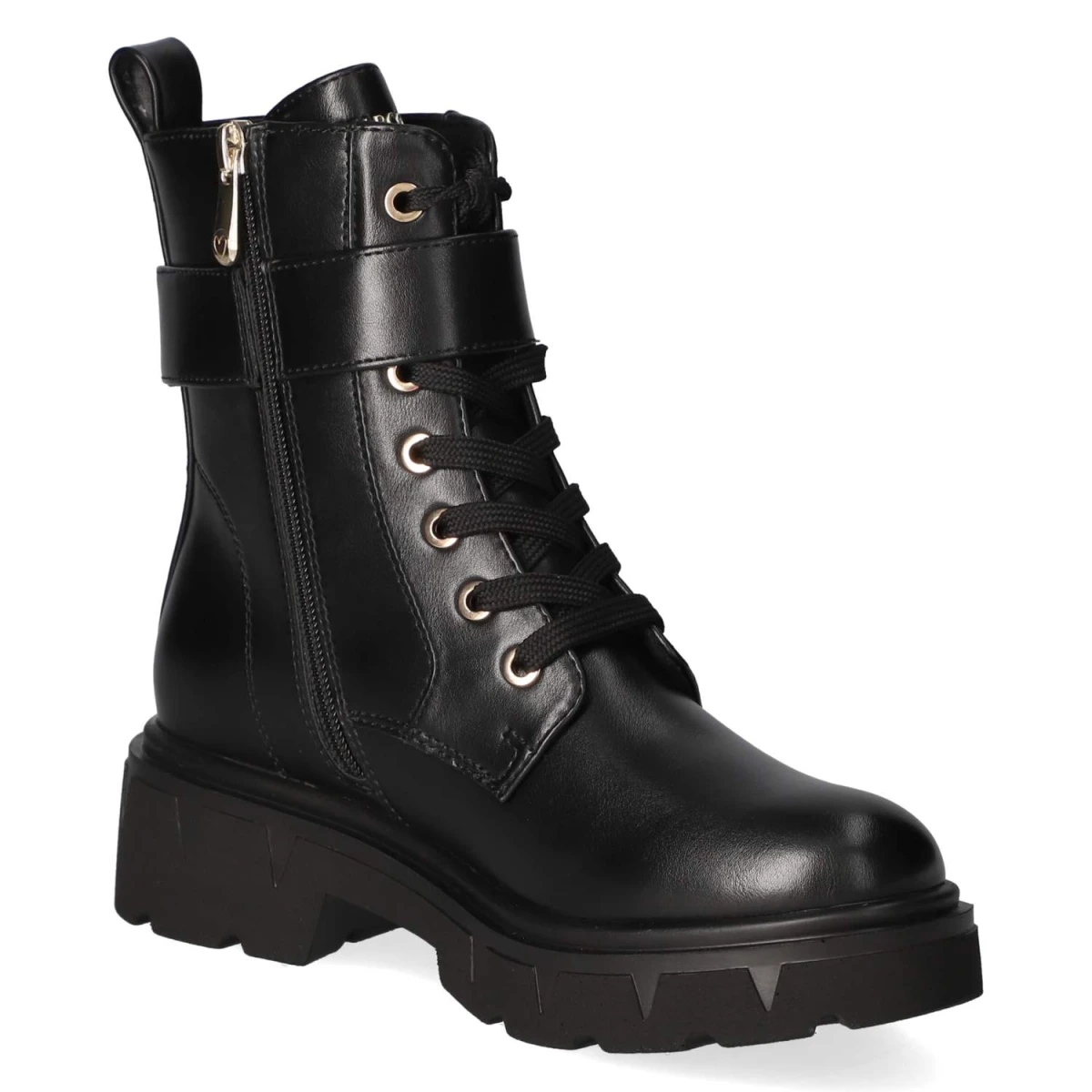 Schnürstiefeletten - Black