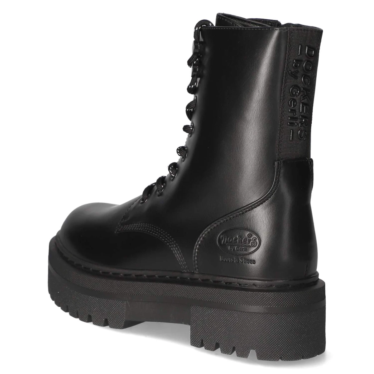 Schnürstiefeletten - allblack