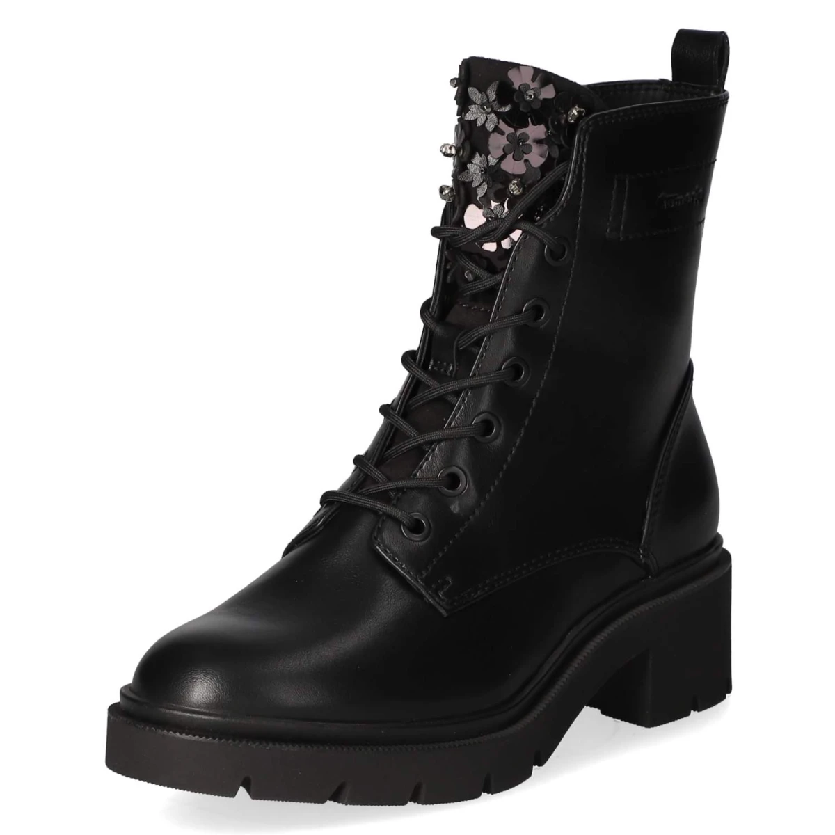 Schnürstiefeletten - black