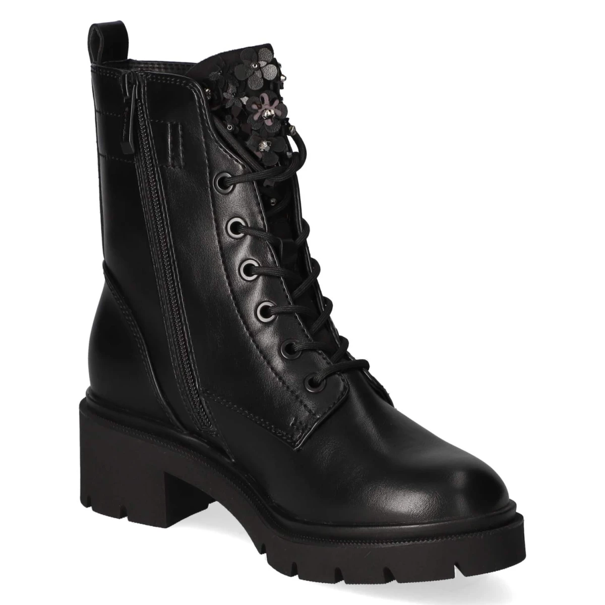 Schnürstiefeletten - black