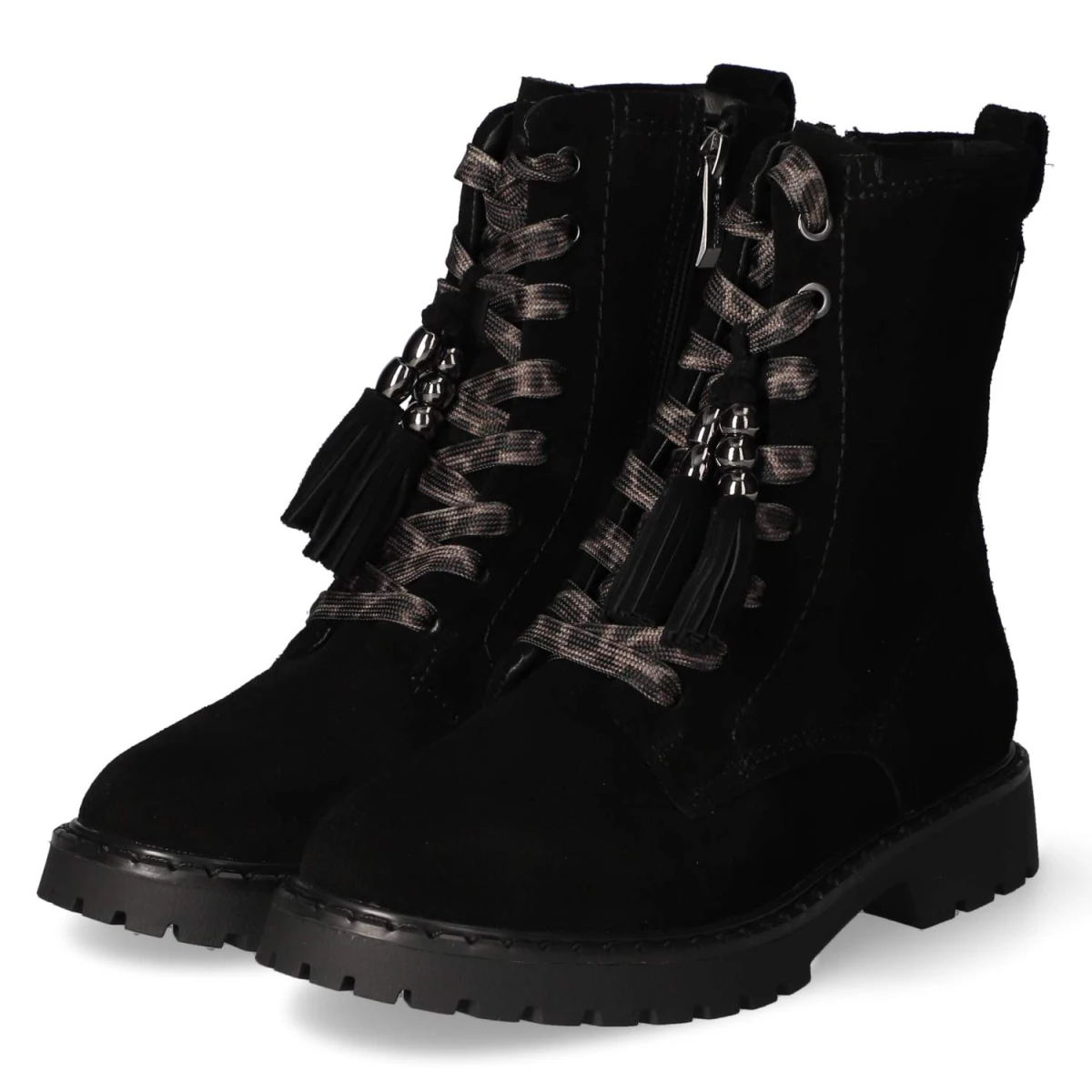 Schnürstiefeletten - black