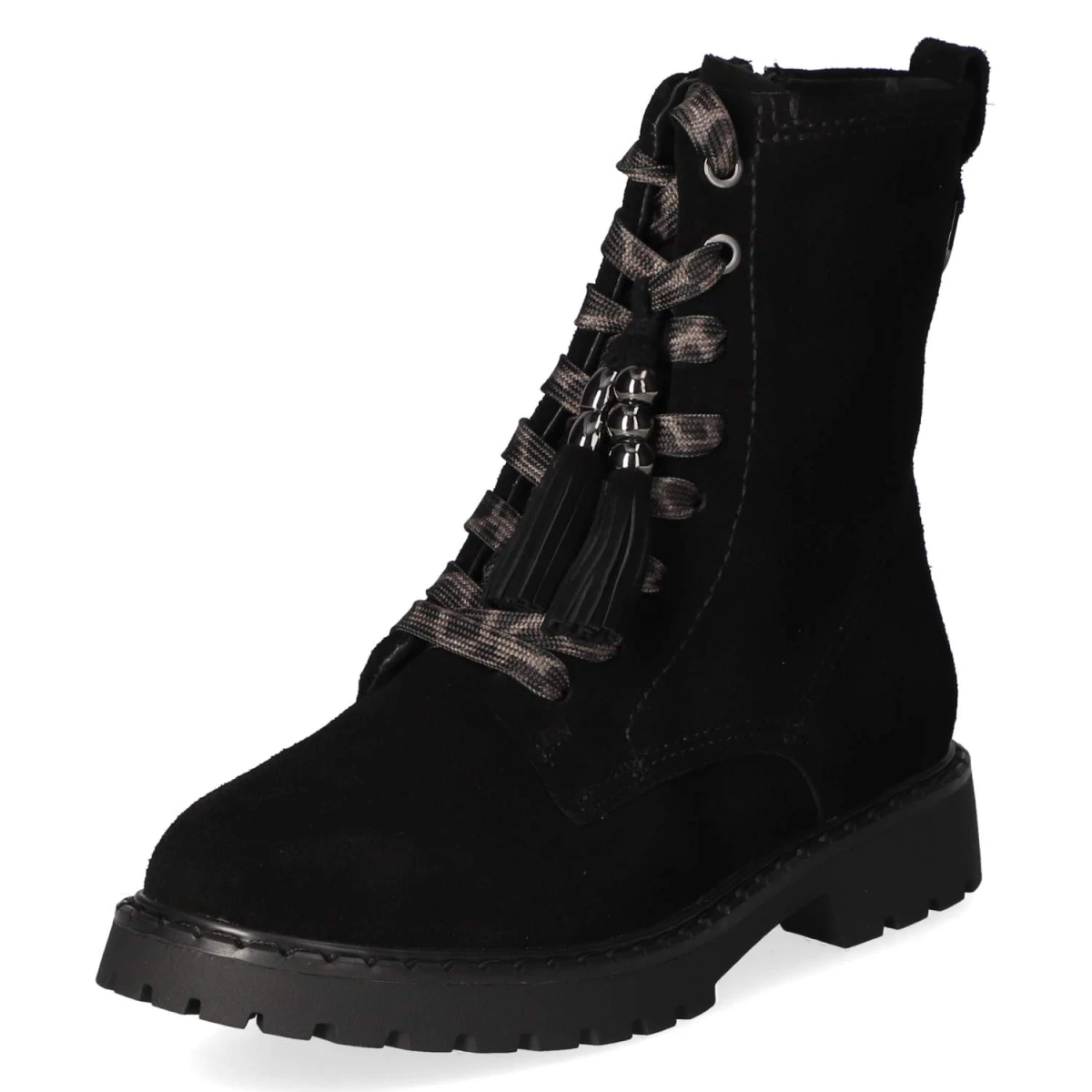 Schnürstiefeletten - black