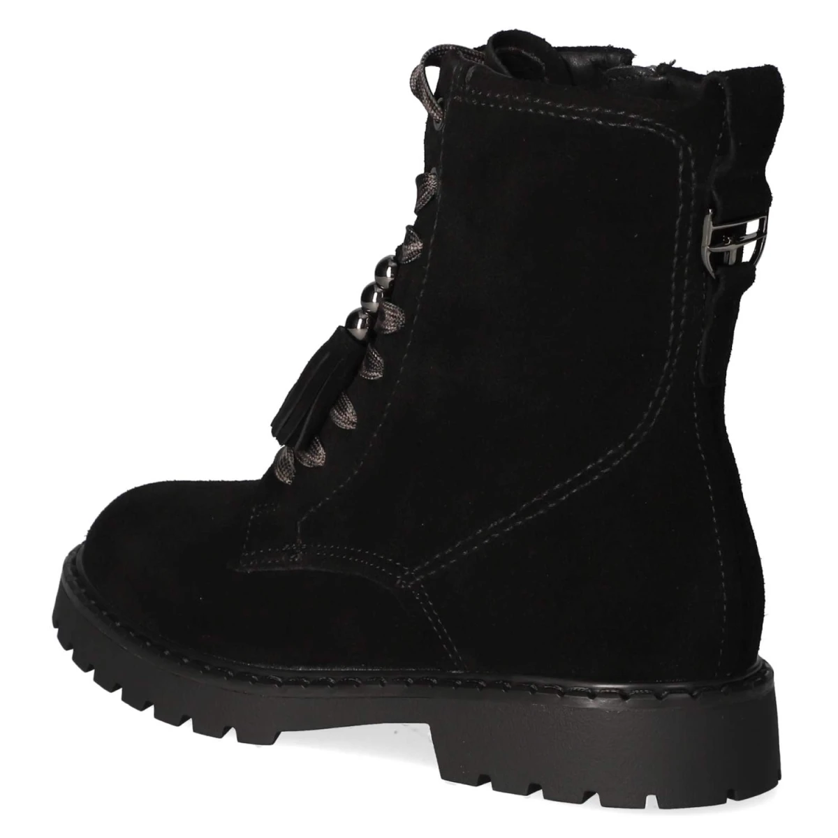 Schnürstiefeletten - black