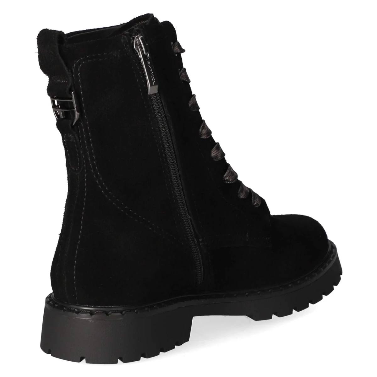 Schnürstiefeletten - black