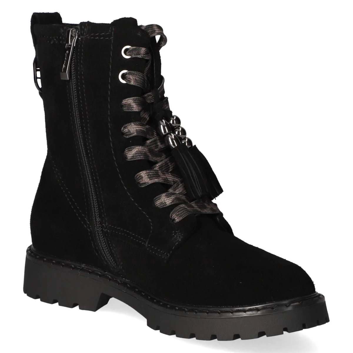 Schnürstiefeletten - black