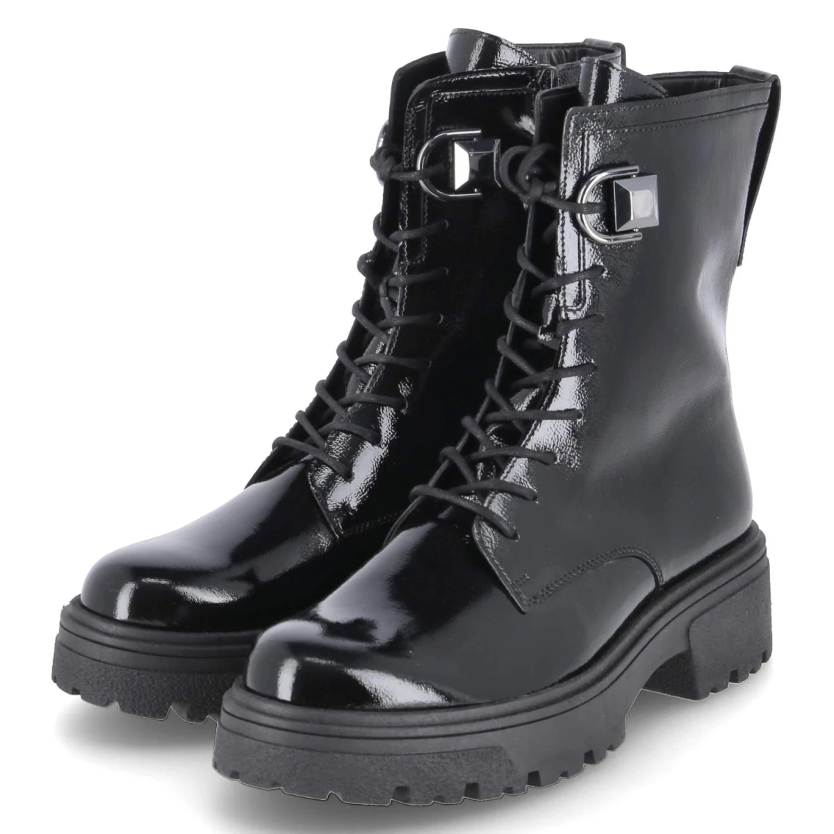 Combat Boots - schwarz(altsilber)