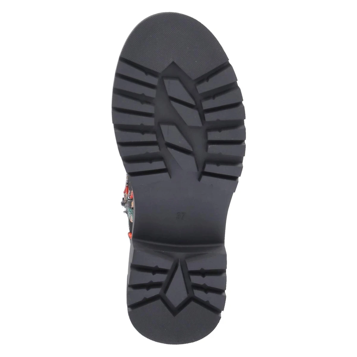 Boots - Velvet Black-Red