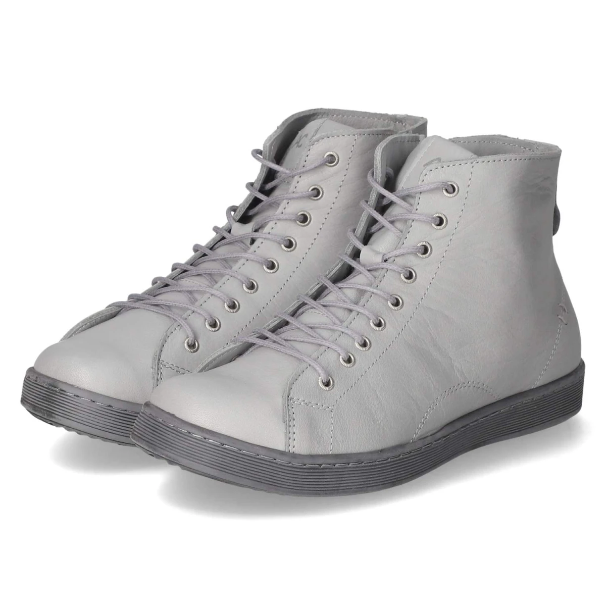 Schnürstiefeletten - hellgrau