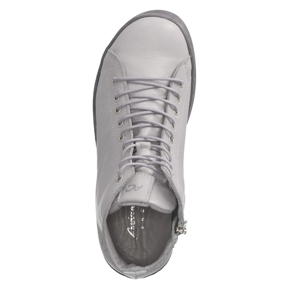 Schnürstiefeletten - hellgrau