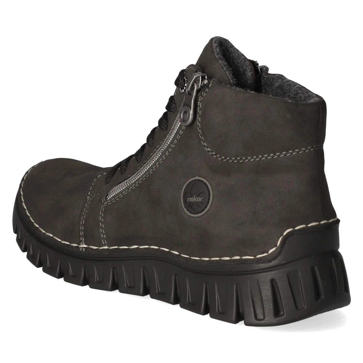 Schnürstiefeletten - Grau