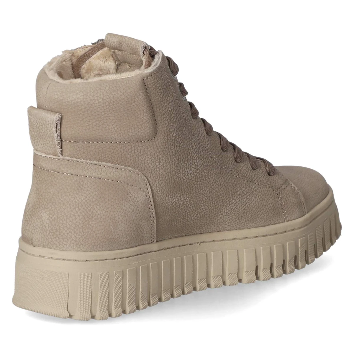 Schnürstiefeletten - taupe