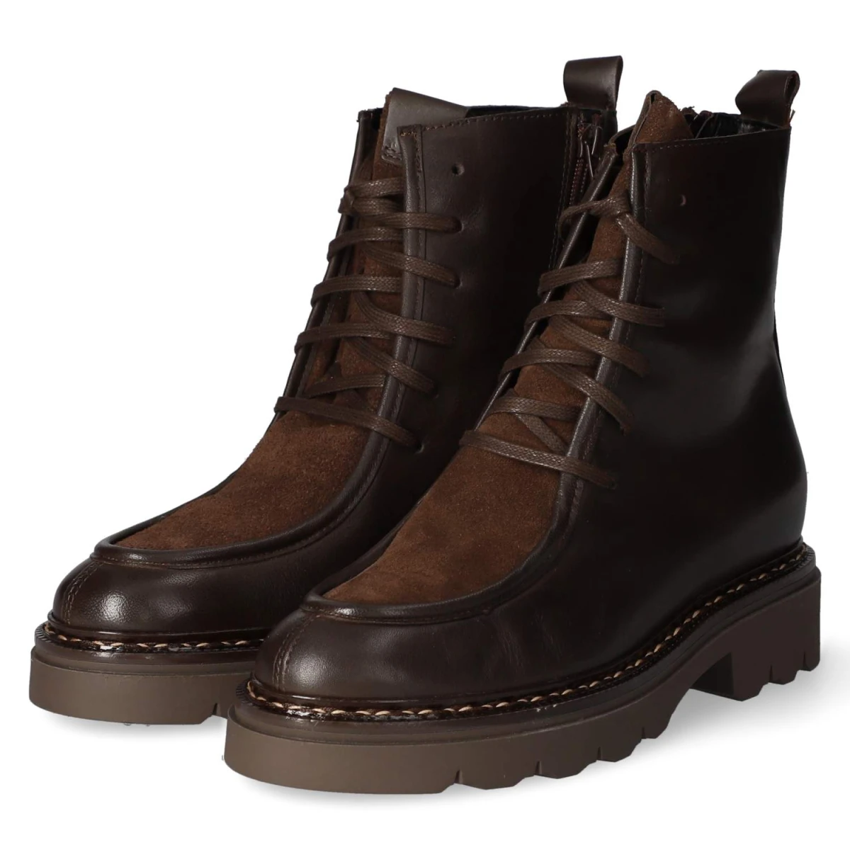 Schnürboots - cioccalato/ebony