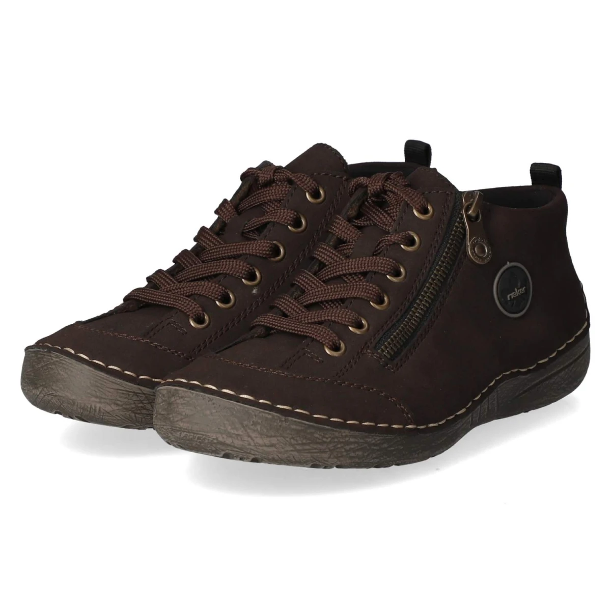Schnürschuhe - braun