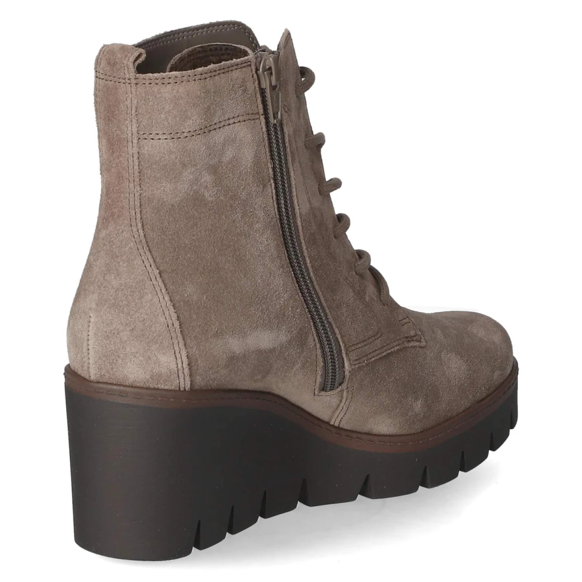 Schnürstiefeletten - taupe