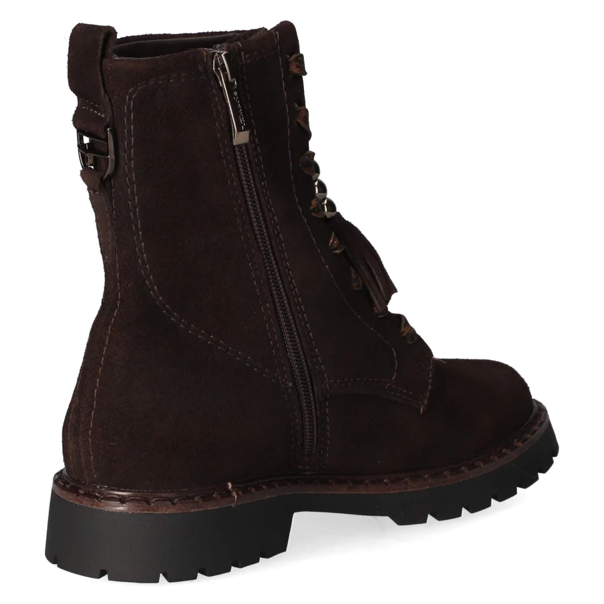 Schnüstiefeletten - mocca
