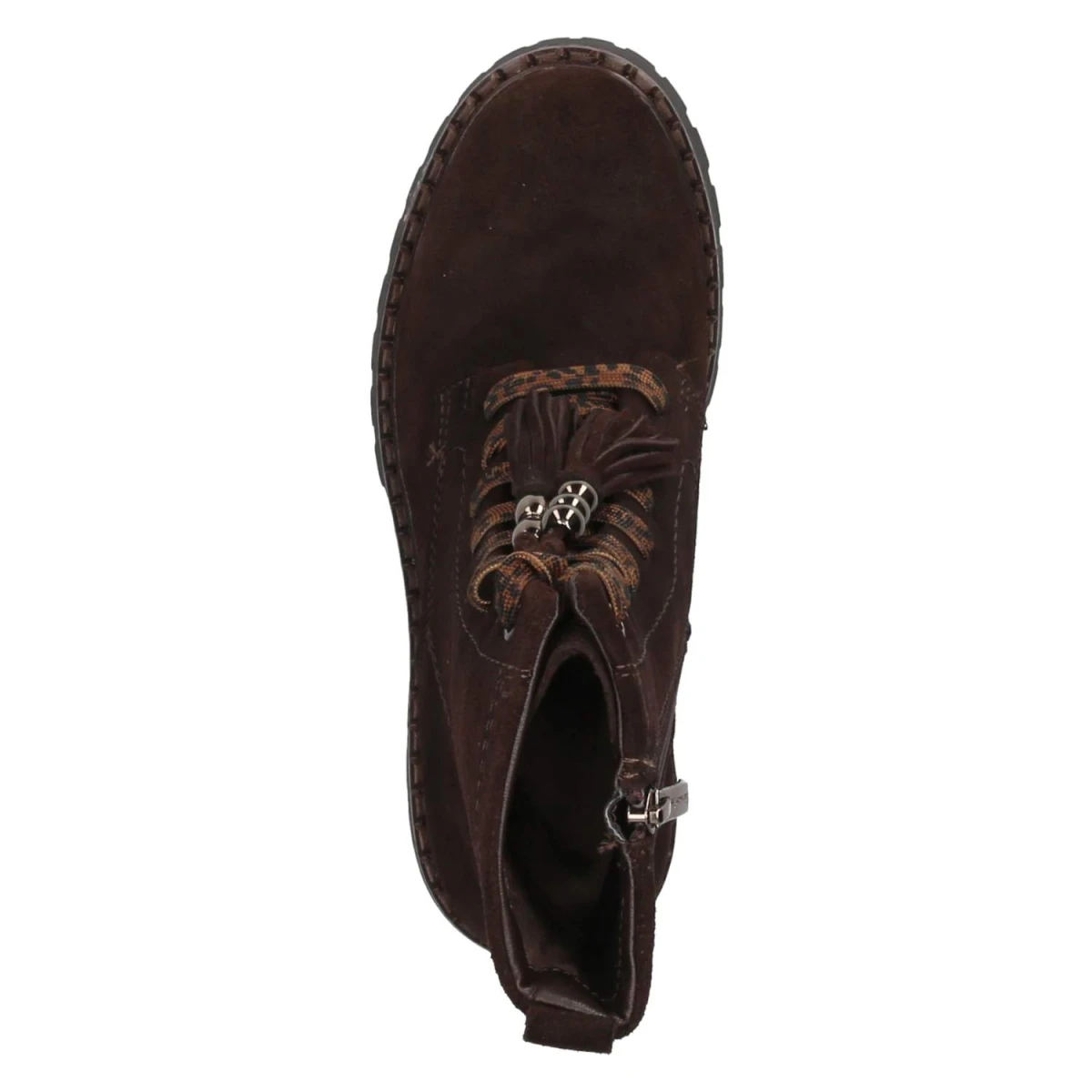 Schnüstiefeletten - mocca