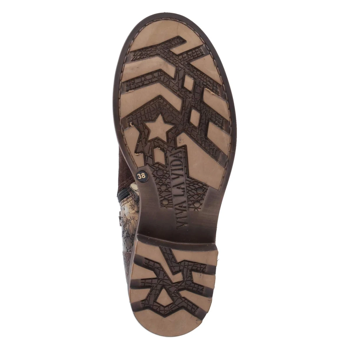 Schnürstiefeletten - mocca