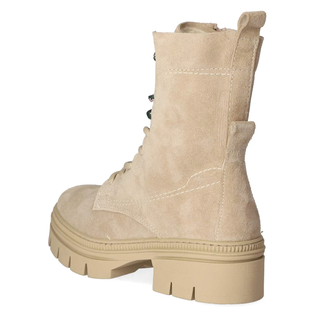 Schnürstiefeletten - BEIGE