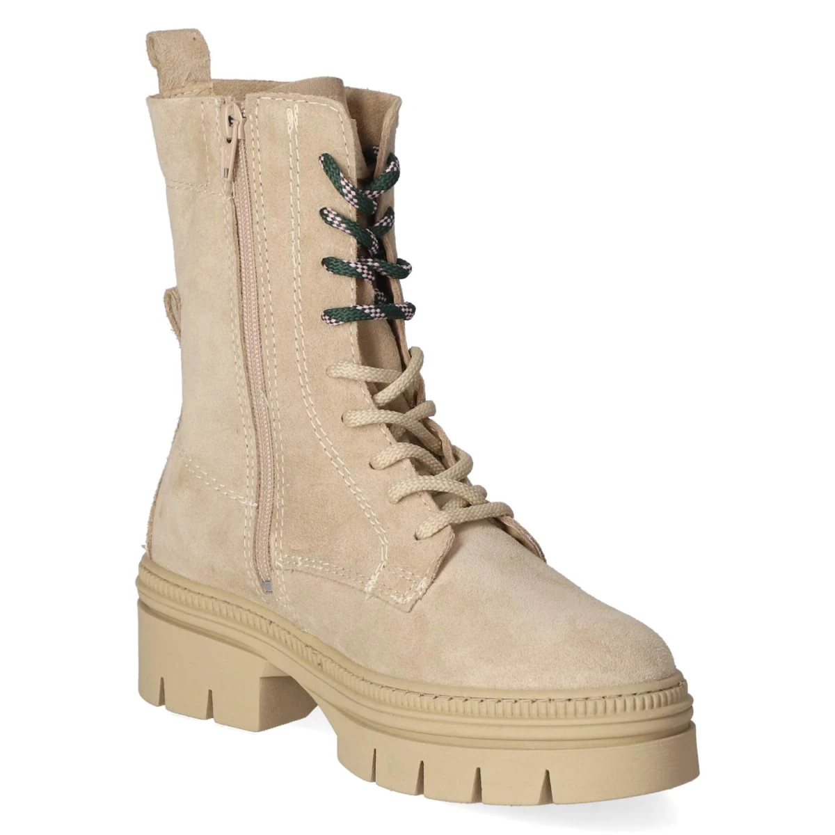 Schnürstiefeletten - BEIGE