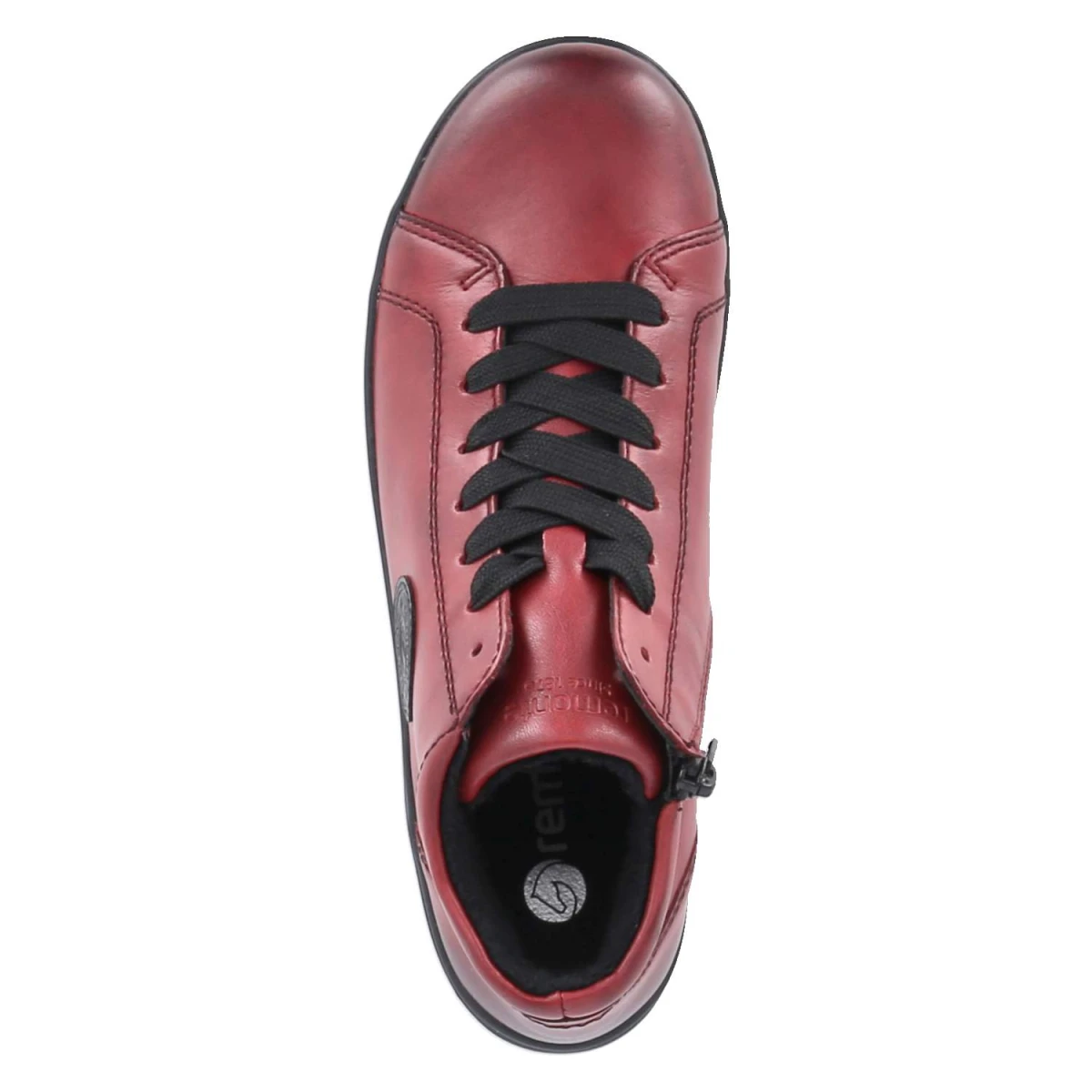 Schnürstiefeletten - rot kombi