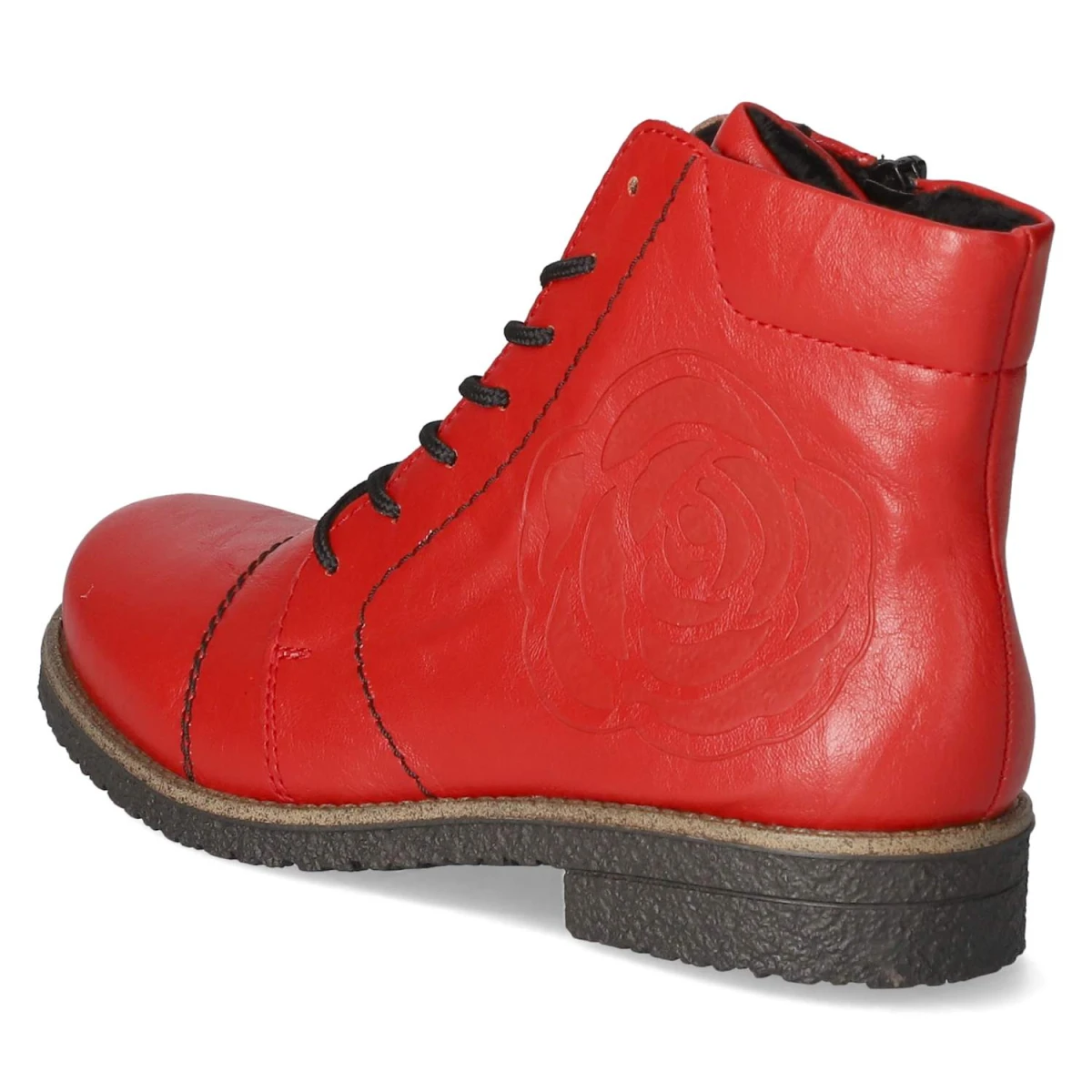 Schnürstiefeletten - rot