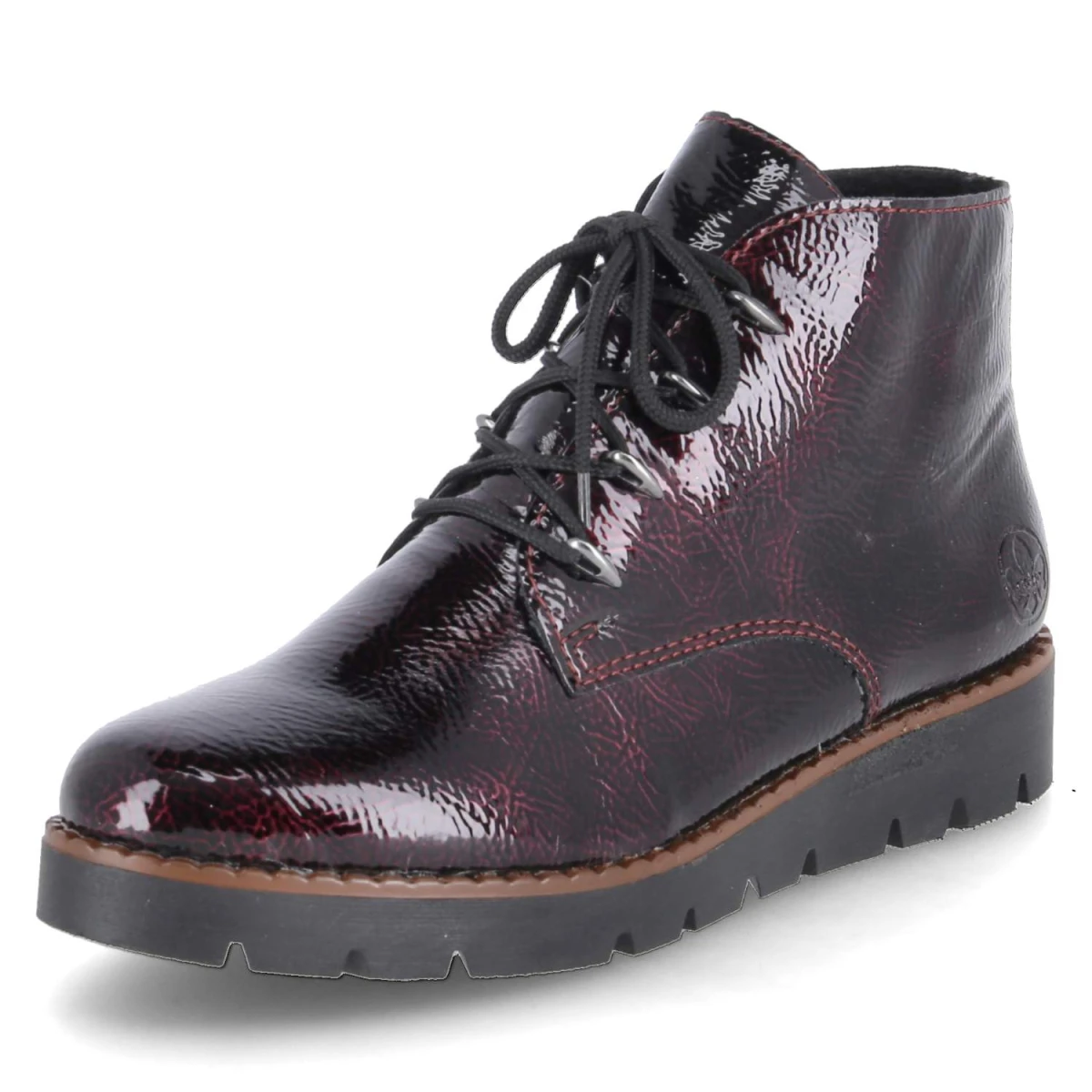 Schnürstiefeletten - rot