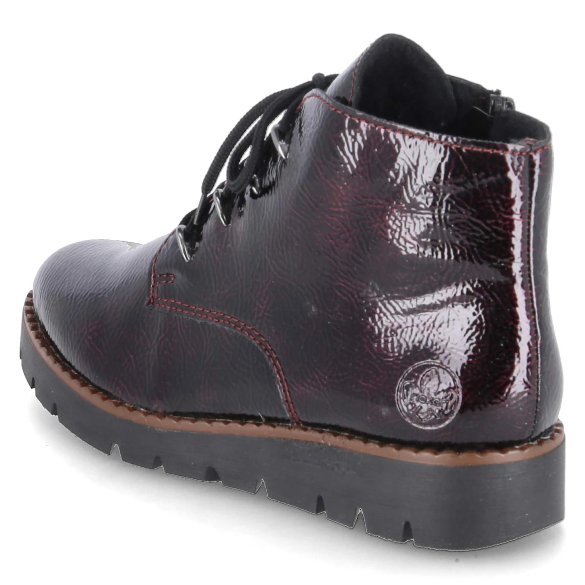 Schnürstiefeletten - rot