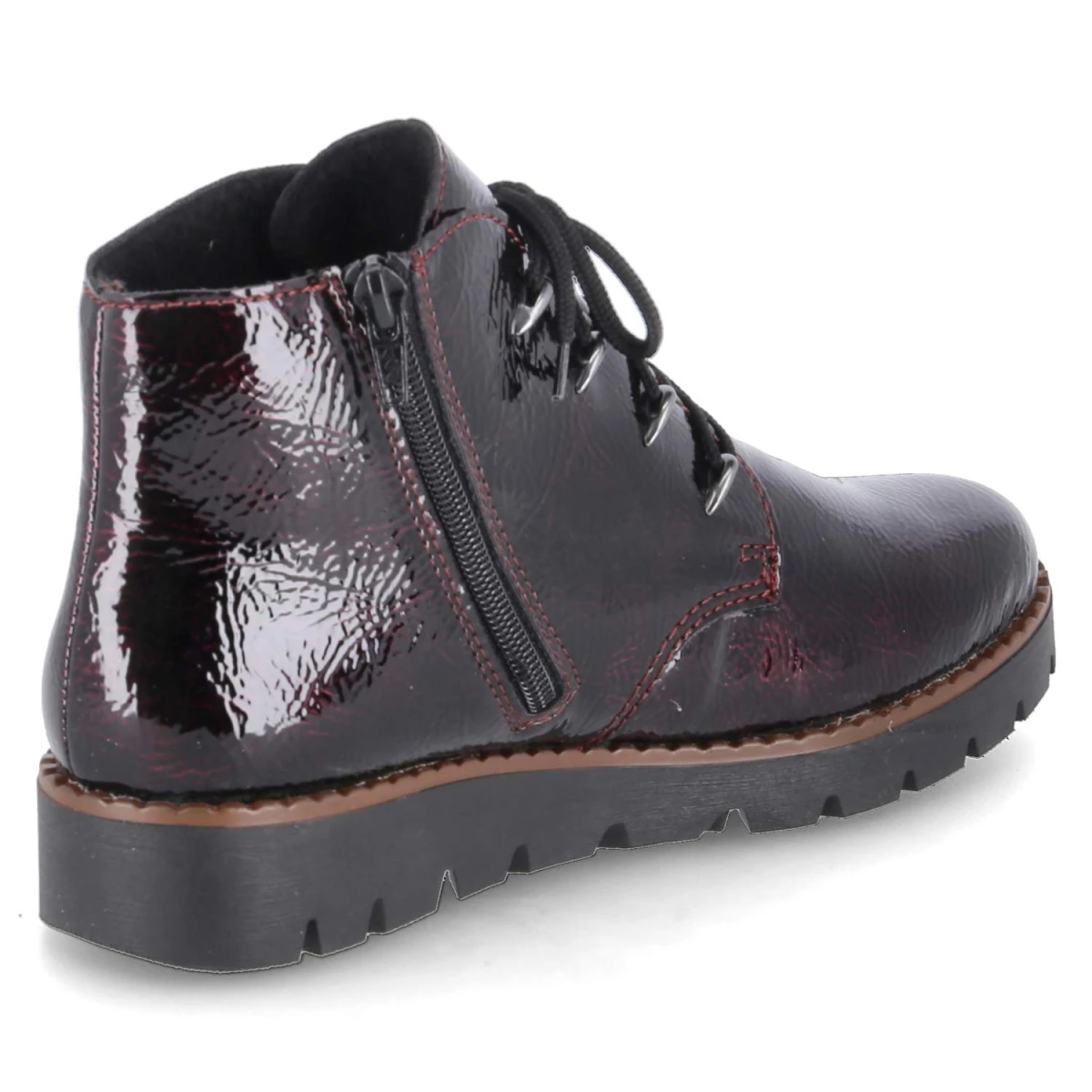 Schnürstiefeletten - rot