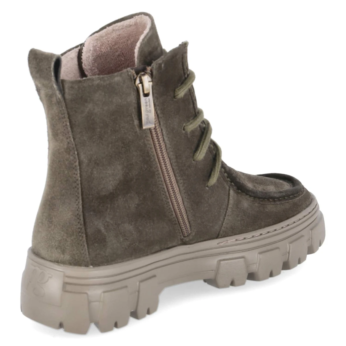 Schnürboots - olive