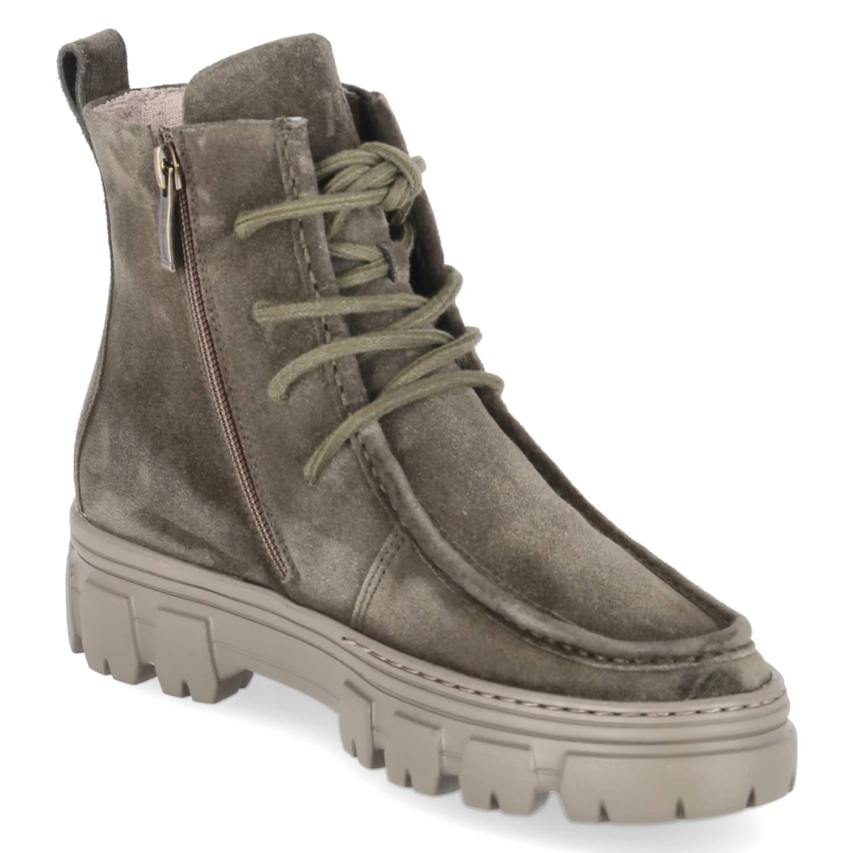 Schnürboots - olive