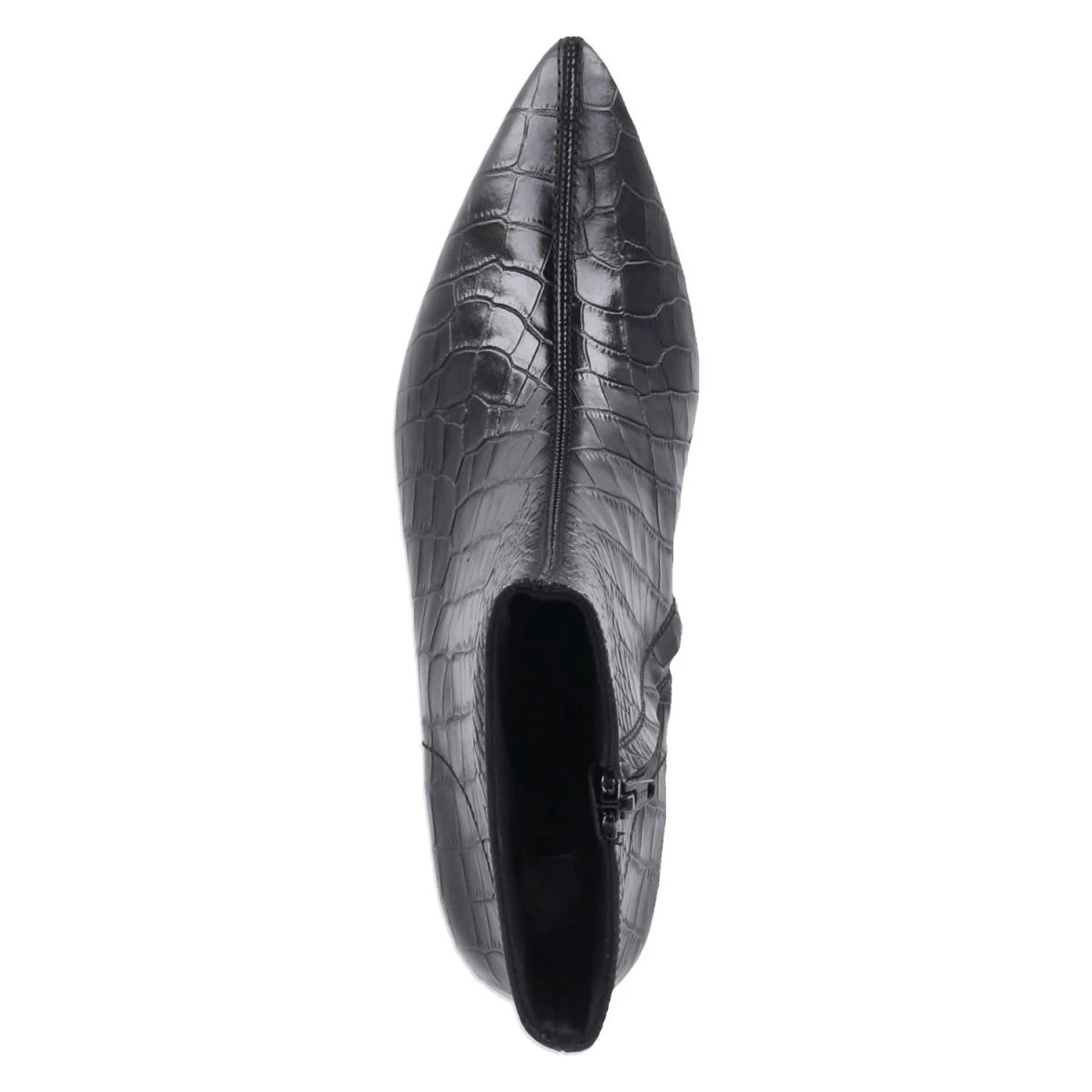 Ankle Boots - croco black