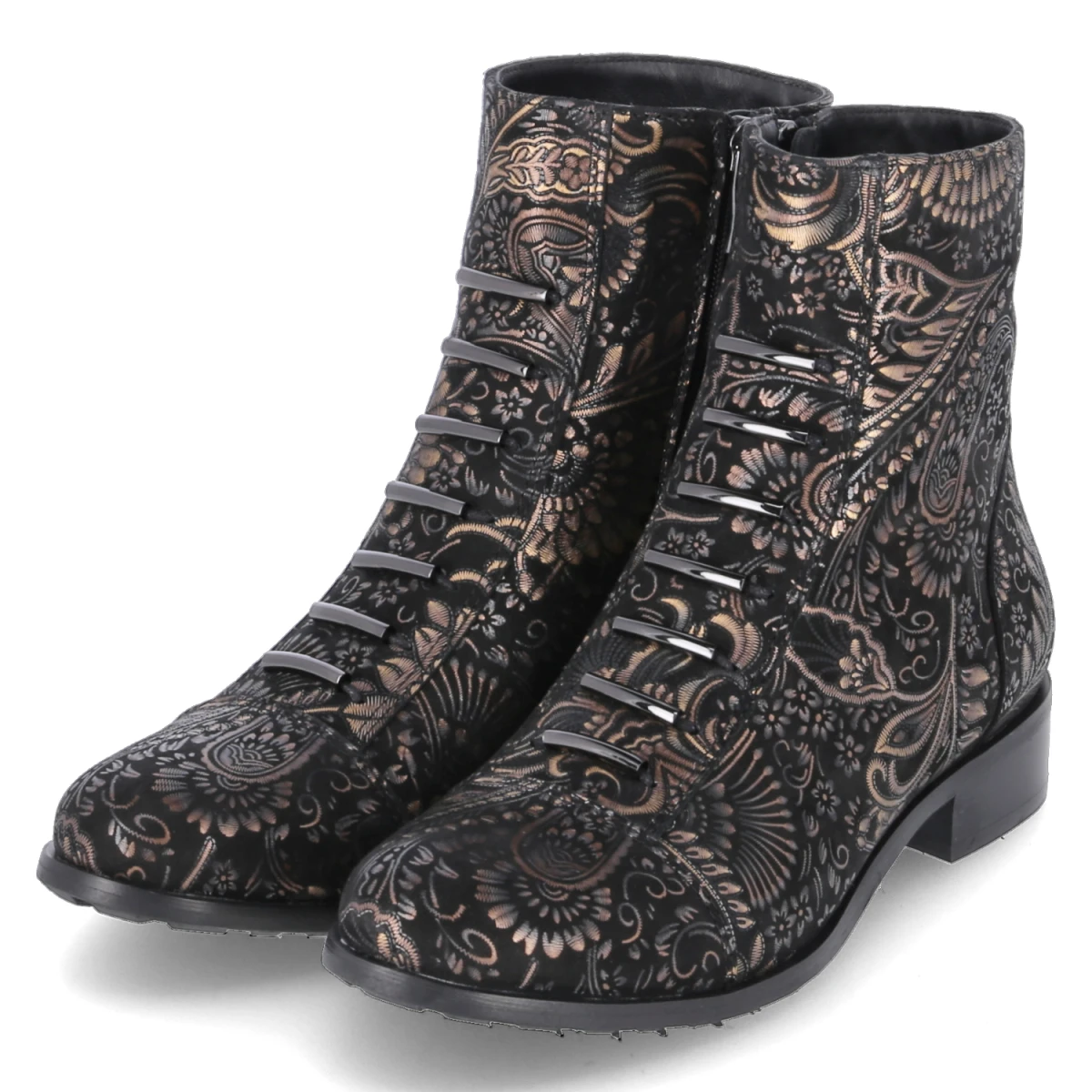 Ankle Boots - Schwarz/ Braun