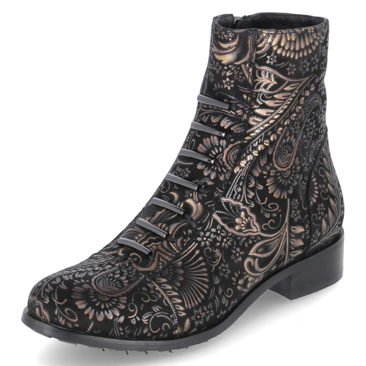 Ankle Boots - Schwarz/ Braun