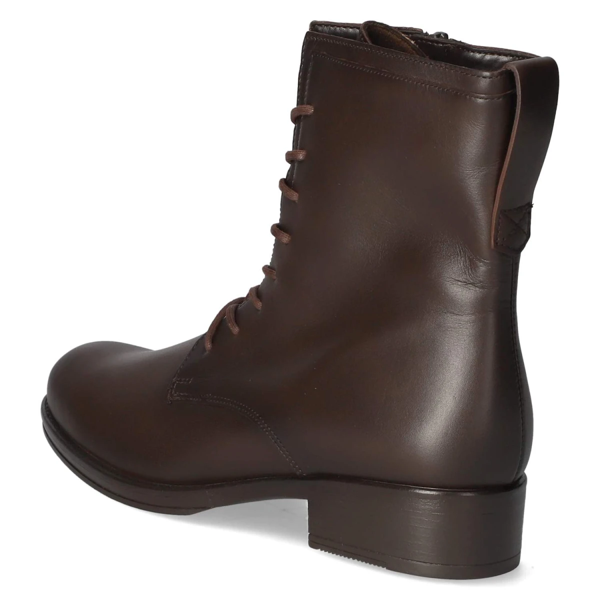 Schnürstiefeletten - mocca (Effekt)