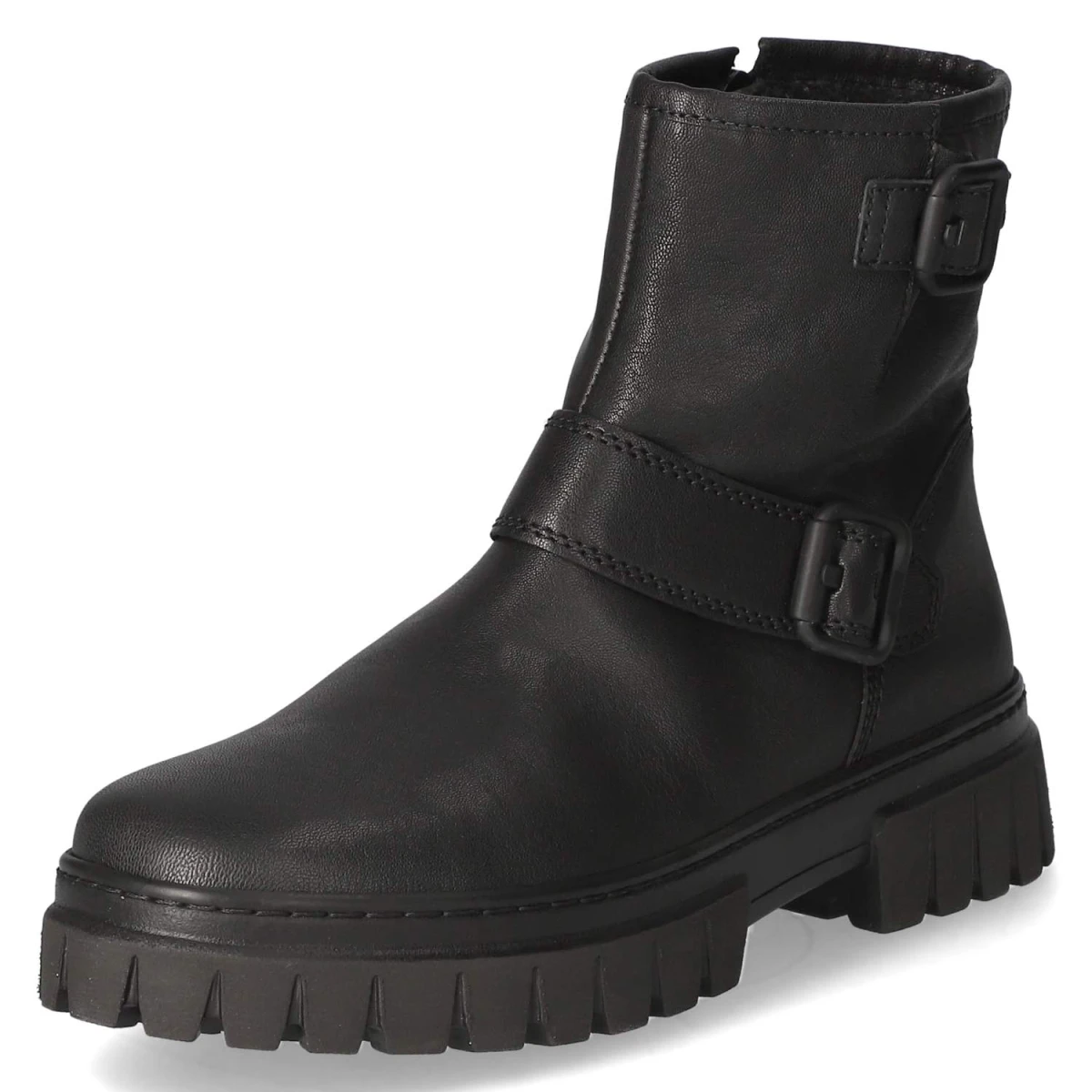 Bikerstiefeletten - schwarz (Mel./uni)