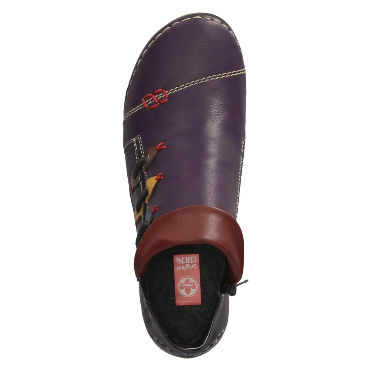 Stiefeletten - aubergine/brown/honig/jeans/wi