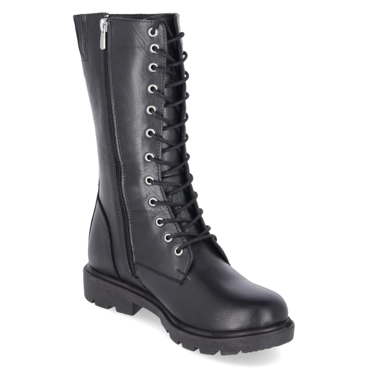 Schnürstiefel - schwarz