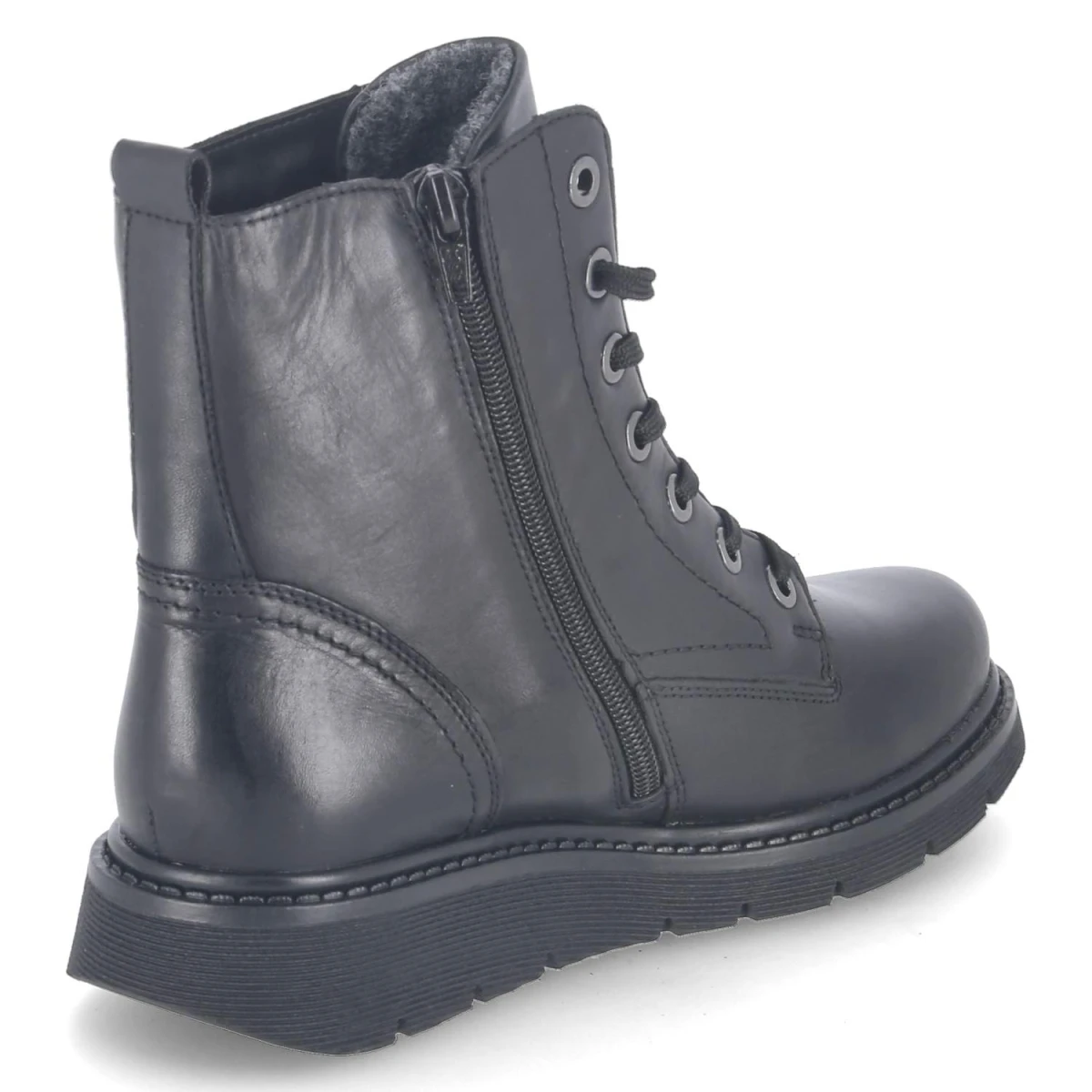 Schnürboots - schwarz