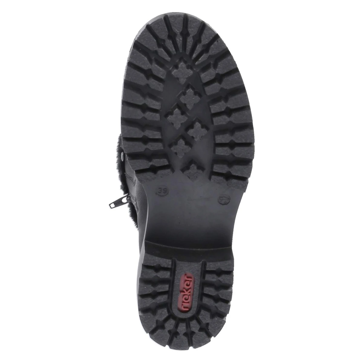 Schnürstiefeletten - schwarz