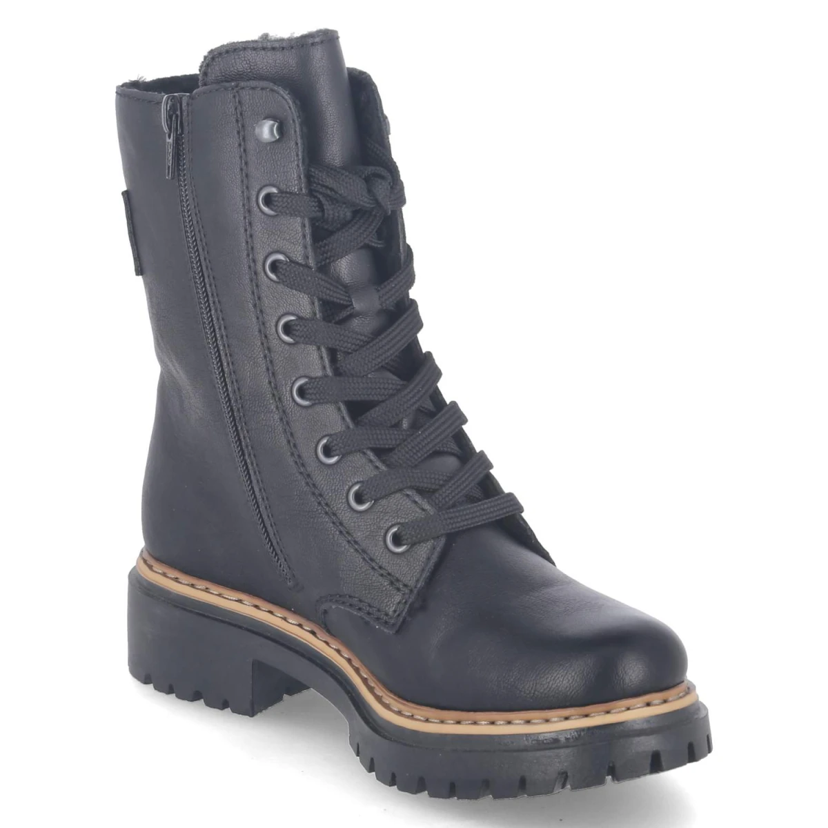 Schnürboots - schwarz