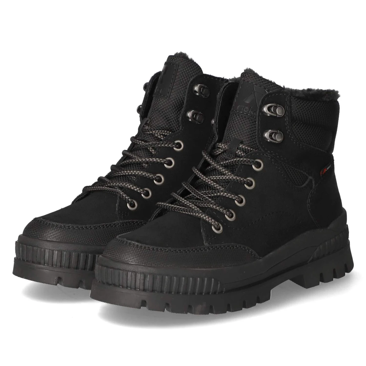 Schnürstiefeletten - black