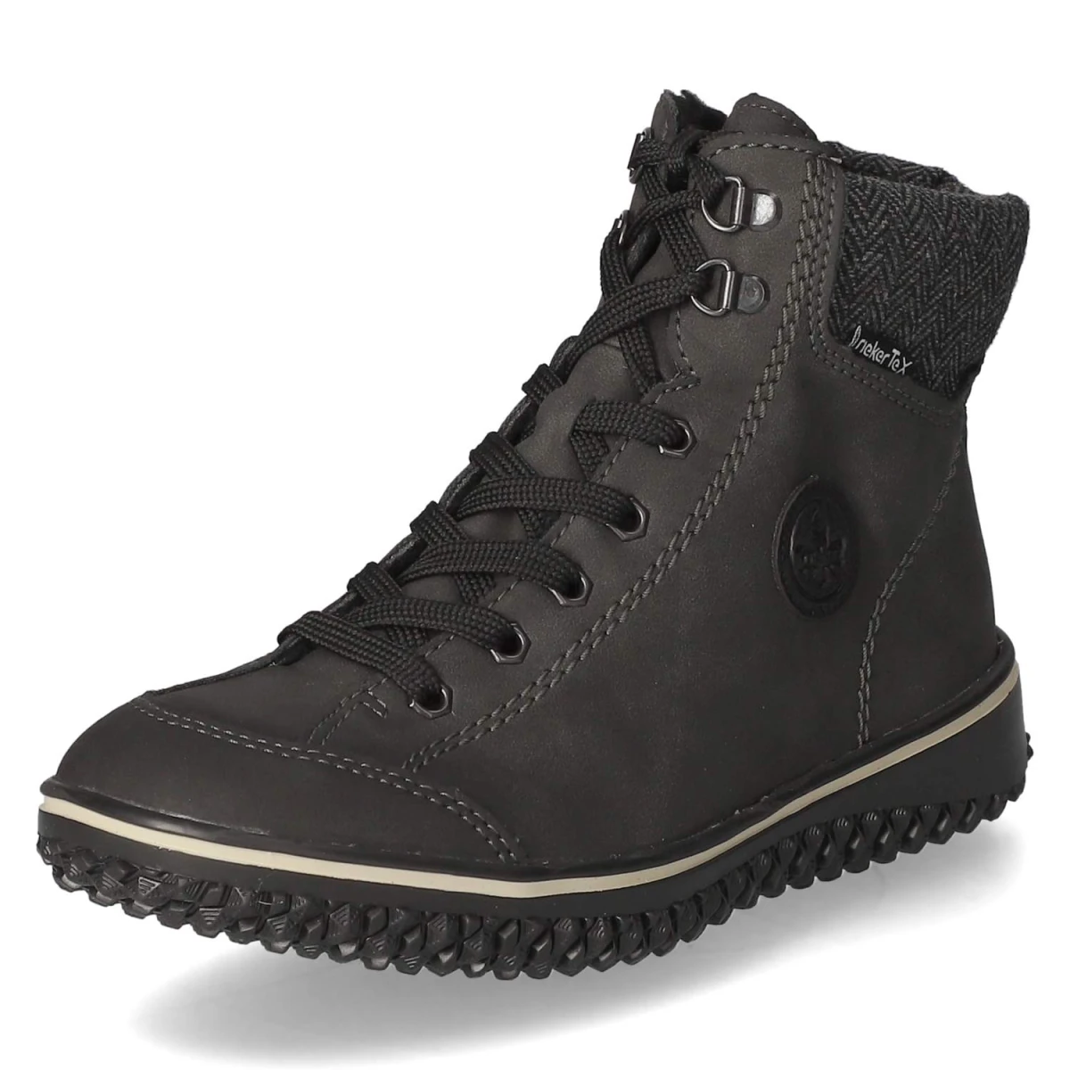 Schnürstiefeletten - grau